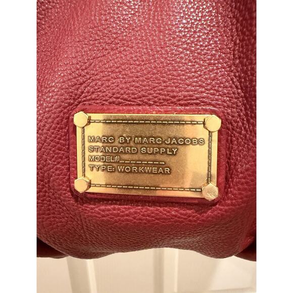 Marc Jacobs | Bags | Marc By Marc Jacobs Classic Q Fran  MARC by MARC JACOBS Classic Q Fran Purse Red Pebbled Leather Antique Gold main image 1